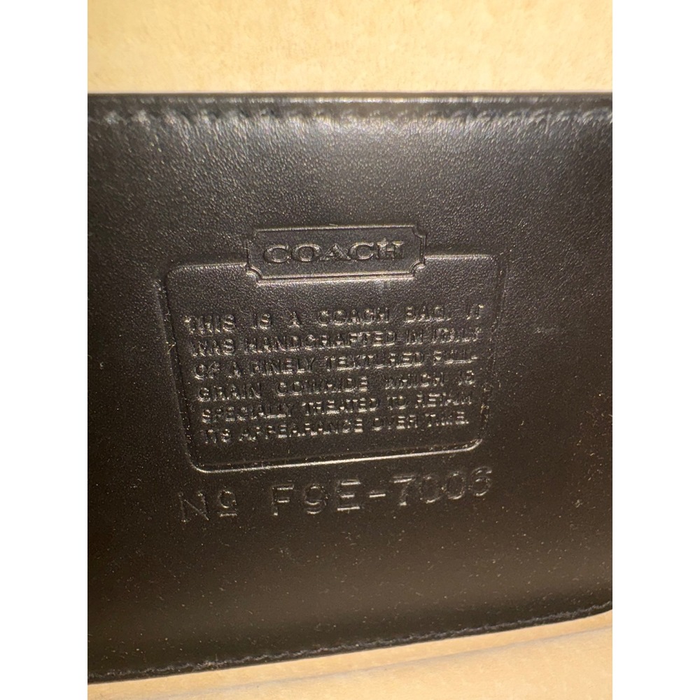 Vintage 1999 Coach Gramercy Satchel 7008 Black Leather Made in Italy - Picture 3 of 11